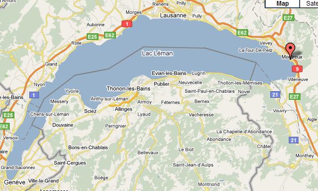 swiss map Montreux